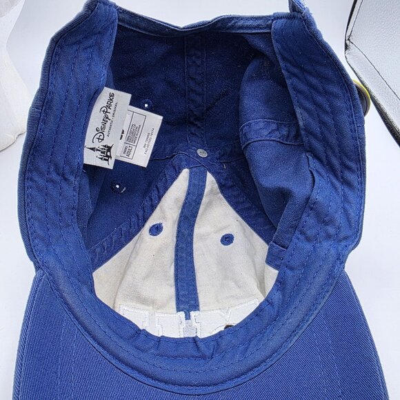 Disney Monsters University Blue Baseball Hat Cap With Annual Pass Pin Adult Size - Picture 7 of 11